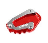 Pad Del Piede Del Piedino Del Supporto Del Cavalletto Del Cavalletto Del Motociclo, Cnc. Piastra Di Supporto In Alluminio Ingranditore Pad For Ducati Scrambler (Color : Red)
