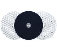 Pad di lucidatura del diamante 3 pezzi 125MM Tampone lucidante diamantato Uso a secco Rettifica affilata for granito Marmo Calcestruzzo Disco abrasivo flessibile Smerigliatrice angolare(50)