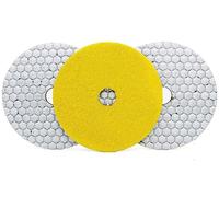 Pad di lucidatura del diamante 3 pezzi 125MM Tampone lucidante diamantato Uso a secco Rettifica affilata for granito Marmo Calcestruzzo Disco abrasivo flessibile Smerigliatrice angolare(100)