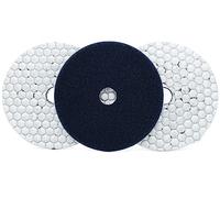 Pad di lucidatura del diamante 3 pezzi 125MM Tampone lucidante diamantato Uso a secco Rettifica affilata for granito Marmo Calcestruzzo Disco abrasivo flessibile Smerigliatrice angolare(30)