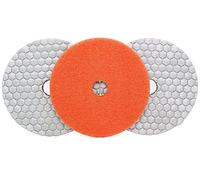 Pad di lucidatura del diamante 3 pezzi 125MM Tampone lucidante diamantato Uso a secco Rettifica affilata for granito Marmo Calcestruzzo Disco abrasivo flessibile Smerigliatrice angolare(200)