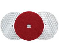 Pad di lucidatura del diamante 3 pezzi 125MM Tampone lucidante diamantato Uso a secco Rettifica affilata for granito Marmo Calcestruzzo Disco abrasivo flessibile Smerigliatrice angolare(400)