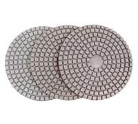 Pad di lucidatura del diamante 3 pezzi 4 pollici diamantati for lucidatura a secco for pavimenti in cemento spesso 3 mm dischi abrasivi lucidatura a umido granito marmo pietra(1000)