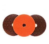 Pad di lucidatura del diamante 3 pezzi 4 pollici diamante metallo lucidatura pastiglie rame legante disco abrasivo pavimento disco for calcestruzzo granito marmo pietra grana(200)