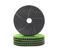 Pad di lucidatura del diamante 5 pezzi 4 pollici diamantati for lucidatura for granito marmo cemento 100mm spirale diamante lucidatura ruota bagnato sabbia lucidatura disco(800)