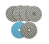 Pad di lucidatura del diamante 6 pezzi 100mm #1500 Tamponi for lucidatura a secco Diametro 4" Disco abrasivo flessibile in resina diamantata for granito marmo ceramica