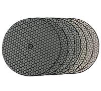 Pad di lucidatura del diamante 7 pezzi/set 10 pollici diamante tampone lucidatura a secco tipo affilato flessibile 280mm tamponi lucidatura for granito marmo pietra disco abrasivo(50)