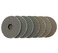 Pad di lucidatura del diamante 7 pezzi/set 4 pollici diamantati tamponi lucidanti asciutti/bagnati 100mm tampone lucidante for granito marmo pietra cemento dischi abrasivi(200)