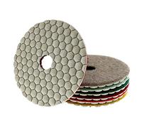 Pad di lucidatura del diamante 8 pezzi/set 4 pollici tampone lucidante a secco affilato 100 mm tampone lucidante diamantato for granito marmo pietra cemento disco abrasivo(50)