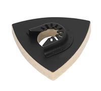 Pad di lucidatura in feltro, pad di lucidatura triangolare 5PCS con base in acciaio legato, pad di lucidatura in lana compatto Pad di lucidatura oscillante multitool