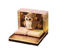 Pad di memo 3D a forma di gufo - Calendario artistico 2026, blocco di memoria intagliati portatili, note di cartoleria per calendario mini scrivania leggera | Decorazione carina di lunga durata per l'