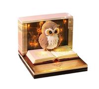 Pad di memoria intagliato in 3D - Calendario del pezzo 2026, noteappiccicose per le, Notepad di scultura di carta creativa Art | Trufo di gufo unico Idea Gift da regalo per la scuola per la s
