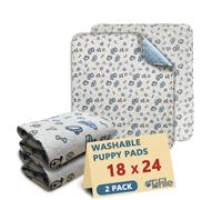 Pad di pip lavabili per cani 2 padini di cuccioli riutilizzabili Assorbenti cuscinetti con stampato osseo cuscinetti per animali domestici non slitt