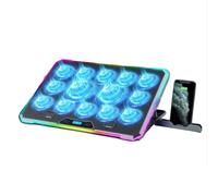 Pad di Raffreddamento Del Computer Portatile Luci LED 13Fans Per 14-21Inch Laptop Coolers 8Level Regolabile Altezza Stand Doppia Porta USB LED Dispositivi di Raffreddamento Del Computer Portatile