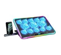 Pad di Raffreddamento Del Computer Portatile Luci LED 13Fans Per 14-21Inch Laptop Coolers 8Level Regolabile Altezza Stand Doppia Porta USB LED Dispositivi di Raffreddamento Del Computer Portatile