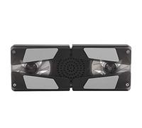 Pad di Raffreddamento per Laptop, Dispositivo di Raffreddamento per Laptop con 2 Ventole, Supporto per Ventola di Raffreddamento per Laptop Pieghevole LED Blu Luce Incorporata -in Altoparlante