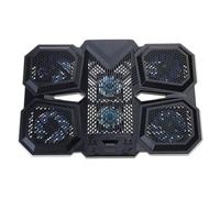 Pad di raffreddamento silenzioso Pad di raffreddamento del computer portatile con 6 ventole 2 porte USB per 12.1-17.3 pollici Laptop Gaming Notebook Stand Forte triangolare