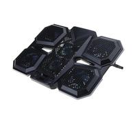 Pad di raffreddamento silenzioso Pad di raffreddamento del computer portatile con 6 ventole 2 porte USB per 12.1-17.3 pollici Laptop Gaming Notebook Stand Fan