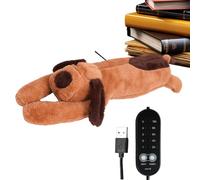 Pad di riscaldamento degli animali ripieni - peluche per cucciolo riscaldabile per comfort sicuro, giocattolo USB con chiusura automatica per spalla, schiena, collo, pancia, bambini, ragazzi, ragazze,