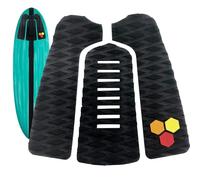Pad Di Trazione Della Tavola Da Surf - Impugnature Per Mazzo Da 3 Pezzi Per La Tavola Da Surf | Foglio Non Ridotto A Slittamento | Mazzi Adesivi MAPT | Guida Al Ponte Per Longboard, Principianti Del S