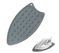 Pad in Ferro Resistente al Calore,Poggia Ferro in Silicone,Tappeto da Stiro silicone,Anti Scivolo Resistente al Calore,Isolante,Portatile e Sicuro,Grigio