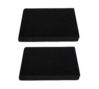 Pad Isolanti per Diffusori in Spugna Nero 2 Pezzi Antirumore | Pannello Fonoassorbente 100x100, per Cassa Acustica e Subwoofer, Assorbimento Vibrazioni, Regolazione Angolo