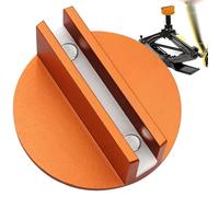 Pad Jack Magnetico - Adattatore Raîl In Alluminio Universale | Saldatura A Pizzico Scanalato ĴACK PUCK | Protettore Ferroviario Forato Per Il Pavimento Jåck, Design Sicuro A Clip, Punto Di Sollevament