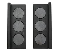 PAD MAWS VISA con cuscinetti a magnetico magnetico 2 pcs con superficie scanalata - alluminio con billetta in acciaio ad alte prestazioni - Protettori mascella a viti multi