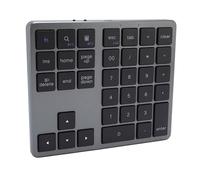 PAD NUMERI Wireless, 2,4 G BT Dual Modalità, Tastiera Numerica a 35 Chiavi Esterne, Tastiera Contabile Contabile per la Casa per Laptop Business (Nero grigio)
