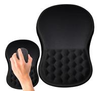 Pad per mouse non scivoloso, Mousepad da scrivania ergonomico con surfface e rigonfiamento di massaggio resistente all'usura | Base antiscivolo per il comfort e la precisione, ideale per i lavoratori