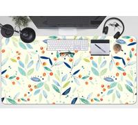 Pad per Scrivania 100x50 cm Antiscivolo per Ufficio e Casa Facile da Pulire Impermeabile Superficie Protettiva Protezione e Decorazione in Vinile PVC - Sorbo degli uccellatori