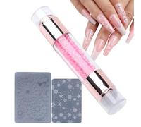 Pad per unghie, timbro per unghie | Pensi per stampaggio manicure - Design a doppia estremità Rigiane embelli Penpin Penpin Kit per donne Fiera Home