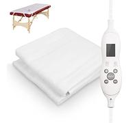 Pad Scalda Lettino da Massaggio Portatile,Termocoperta Scaldaletto Elettrico Singolo, Pad Materasso Riscaldato con 3 Impostazioni di Calore, Pad Scalda Lettino da Massaggio Caldo Comodo Regolabile