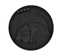 Pad Silenziatori per Batteria Tappetino for esercitazione Muto Silenziatore Batteria Grancassa Suono silenzioso Off Nero Per Attutire