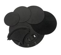 Pad Silenzioso Per Batteristi 10 pz Drum Mute Pad Kit Bass Rullante Suono Off Mute Silenziatore EVA Silenzioso Pratica Pad Set Percussioni di Ricambio Per Sticking Ultra Silenzioso