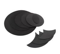 Pad Silenzioso Per Batteristi 10 pz/set Schiuma di Gomma Jazz Drum Mute 5 Tamburo e 3 Piatti Suono Off Kit Pad Pratica for Jazz Rullante Elettronico tamburo muto Esercizio Per Sticking Ultra Silenzios