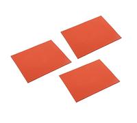 Pad Silicone per Manutenzione 3 Pezzi, Tappetino in Silicone Isolante Termico Rosso - Resistente al Calore, Antiscivolo e Multifunzionale per Riparazioni e Protezione del Piano d