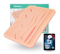 Pad Sutura Chirurgica DiMedsion per kit suture | Pad suture per kit sutura chirurgica a 3 strati, pad suture chirurgiche con 14 ferite, kit di sutura chirurgica, kit sutura, kit suture chirurgiche