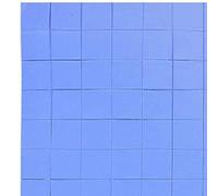 Pad termico, 100 Pezzi 10 x 10 x 1mm Thermal Pad in Silicone Blu per CPU GPU Dissipatore di calore, efficiente conduttività (10 x 10 x 1 mm)
