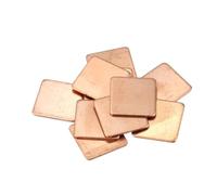 Pad termico dissipatore di rame Shim, Cuscinetti termici for dissipatore di calore in rame 5 pezzi 15 mm x 0,3-2(0.4mm)