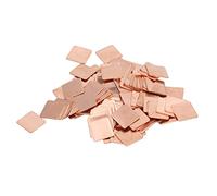 Pad termico dissipatore di rame Shim, Dissipatore di calore in rame da 100 pezzi for PC CPU VGA RAM dimensioni multiple con scatola immagazzinaggio(15 * 15 * 1.0mm)