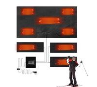 Pad termico elettrico USB,Riscaldatore in tessuto riscaldato USB - Comodi cuscinetti elettrici per il riscaldamento dei vestiti da campeggio nella notte d'inverno