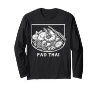 Pad Thai Tailandia Amante del cibo Asiatico Tagliatella Foodie Maglia a Manica