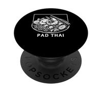 Pad Thai Tailandia Amante del cibo Asiatico Tagliatella Foodie PopSockets PopGrip Adesivo