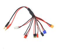 Padarsey RC Lipo Caricabatteria Adattatore Connettore Splitter Cavo, 8 in 1 Octopus Convert Wire to 4.0mm Banana Plug for TRX, Tamiya, EC3, JST, Futaba, XT60, T- Dean
