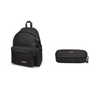 Padded Pak'r Zaino, 40 cm, 24 L, Nero & Oval Single Astuccio Portapenne, Taglia