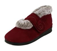 Padders Ciabatte Donna Con Fascia Incrociata Hush Navy Taupe Burgundy Tessuto