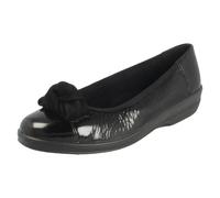 Padders Ladies Slip On Scarpe Decolletè Con Tacco Largo 2E Orient