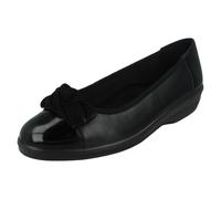 Padders Ladies Slip On Scarpe Decolletè Con Tacco Largo 2E Orient