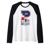 Paddington Bear 32 Windsor Gardens College Sports P Maglia con Maniche Raglan